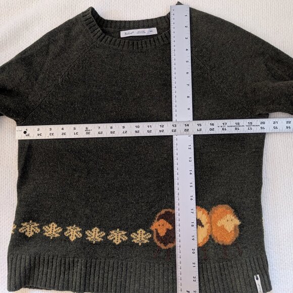 Moss Green and Orange Sheep Sweater by Woolrich - Picture 3 of 9